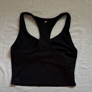 Fabletics Black Racerback Crop Top